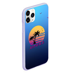 Чехол iPhone 11 Pro матовый Jamaica, цвет: 3D-светло-сиреневый — фото 2