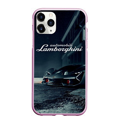 Чехол iPhone 11 Pro матовый Lamborghini - power - Italy, цвет: 3D-розовый