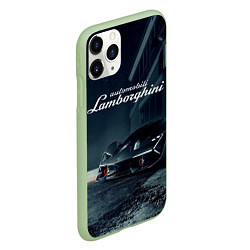 Чехол iPhone 11 Pro матовый Lamborghini - power - Italy, цвет: 3D-салатовый — фото 2