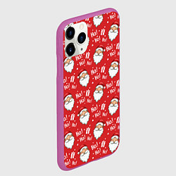 Чехол iPhone 11 Pro матовый Дед Мороз - Санта Клаус, цвет: 3D-фиолетовый — фото 2