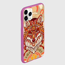 Чехол iPhone 11 Pro матовый Лиса Патрикеевна, цвет: 3D-фиолетовый — фото 2