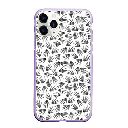 Чехол iPhone 11 Pro матовый Ладонь скелета