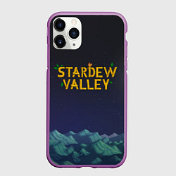 Чехол iPhone 11 Pro матовый Ночь в Stardew Valley