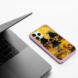 Чехол iPhone 11 Pro матовый Rusty radiation, цвет: 3D-розовый — фото 2