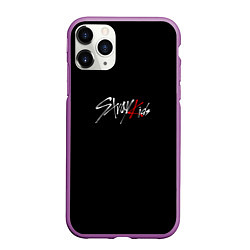 Чехол iPhone 11 Pro матовый Stray Kids white logo