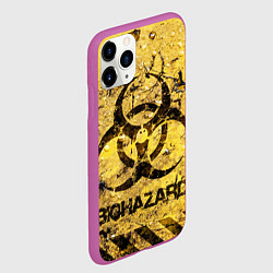 Чехол iPhone 11 Pro матовый Danger biohazard, цвет: 3D-фиолетовый — фото 2