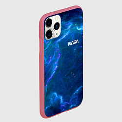 Чехол iPhone 11 Pro матовый Бескрайний космос - Nasa, цвет: 3D-малиновый — фото 2