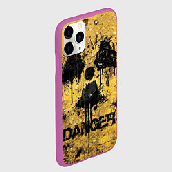Чехол iPhone 11 Pro матовый Danger radiation, цвет: 3D-фиолетовый — фото 2