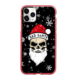 Чехол iPhone 11 Pro матовый Christmas Bad Santa, цвет: 3D-красный