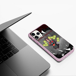 Чехол iPhone 11 Pro матовый Рублю капусту, цвет: 3D-розовый — фото 2