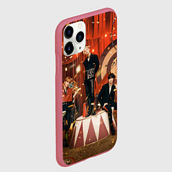 Чехол iPhone 11 Pro матовый Circus Stray Kids, цвет: 3D-малиновый — фото 2