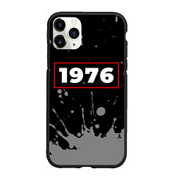 Чехол iPhone 11 Pro матовый 1976 - в красной рамке на темном