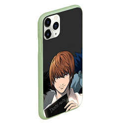 Чехол iPhone 11 Pro матовый Death note, цвет: 3D-салатовый — фото 2