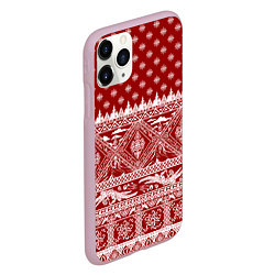 Чехол iPhone 11 Pro матовый Love climbing : Christmas aesthetics, цвет: 3D-розовый — фото 2