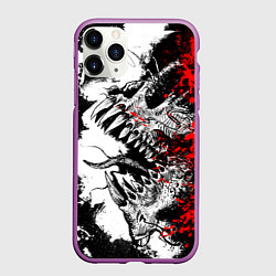 Чехол iPhone 11 Pro матовый Демон внутри меня, цвет: 3D-фиолетовый
