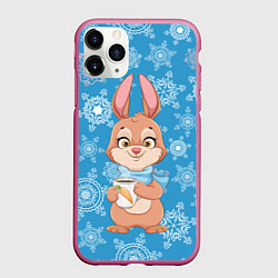 Чехол iPhone 11 Pro матовый Морковный кофе, цвет: 3D-малиновый