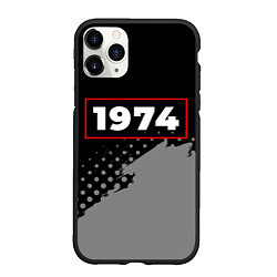Чехол iPhone 11 Pro матовый 1974 - в красной рамке на темном
