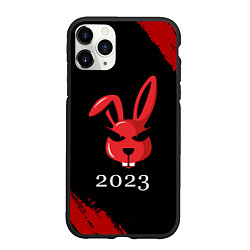 Чехол iPhone 11 Pro матовый Кролик 2023 суровый