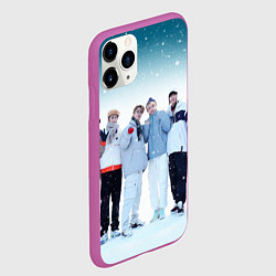 Чехол iPhone 11 Pro матовый Stray Kids winter, цвет: 3D-фиолетовый — фото 2