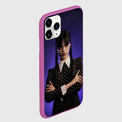 Чехол iPhone 11 Pro матовый Уэнздей, цвет: 3D-фиолетовый — фото 2