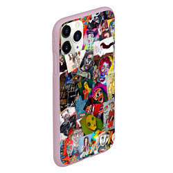 Чехол iPhone 11 Pro матовый Art Trash, цвет: 3D-розовый — фото 2