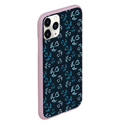 Чехол iPhone 11 Pro матовый Человеческие стопы, цвет: 3D-розовый — фото 2