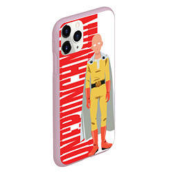 Чехол iPhone 11 Pro матовый Onepunchman, цвет: 3D-розовый — фото 2