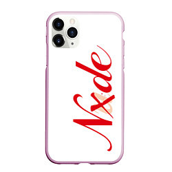 Чехол iPhone 11 Pro матовый Nxde, цвет: 3D-розовый