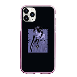 Чехол iPhone 11 Pro матовый Wednesday purple art