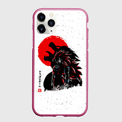 Чехол iPhone 11 Pro матовый Dragon Ball красная луна