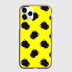 Чехол iPhone 11 Pro матовый Кротовуха, цвет: 3D-фиолетовый