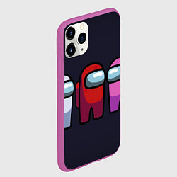 Чехол iPhone 11 Pro матовый Красный среди предателей, цвет: 3D-фиолетовый — фото 2