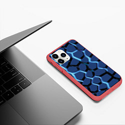 Чехол iPhone 11 Pro матовый Ручей, цвет: 3D-красный — фото 2