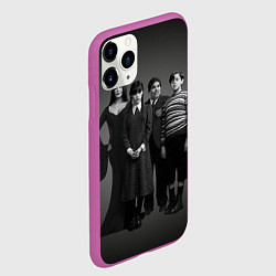 Чехол iPhone 11 Pro матовый Аддамс, семейный портрет, цвет: 3D-фиолетовый — фото 2