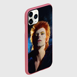 Чехол iPhone 11 Pro матовый David Bowie - Jean Genie, цвет: 3D-малиновый — фото 2