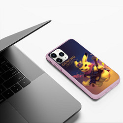Чехол iPhone 11 Pro матовый Genchu impact, цвет: 3D-розовый — фото 2