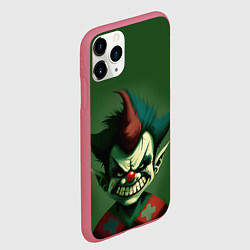 Чехол iPhone 11 Pro матовый Король и шут карлик шут, цвет: 3D-малиновый — фото 2