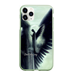 Чехол iPhone 11 Pro матовый Devil may cry, цвет: 3D-салатовый