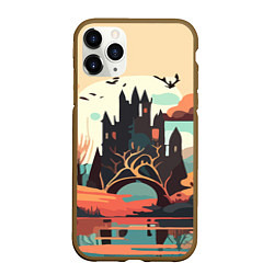 Чехол iPhone 11 Pro матовый Autumn Castle - Huf&Sya, цвет: 3D-коричневый