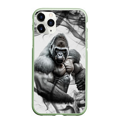 Чехол iPhone 11 Pro матовый Накаченная горилла