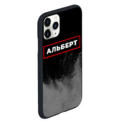 Чехол iPhone 11 Pro матовый Альберт - в красной рамке на темном, цвет: 3D-черный — фото 2