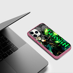 Чехол iPhone 11 Pro матовый Геншин импакт - Аль-Хайтам, цвет: 3D-малиновый — фото 2