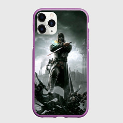Чехол iPhone 11 Pro матовый Dishonored steampunk
