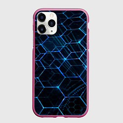 Чехол iPhone 11 Pro матовый Сетка из лучей