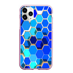 Чехол iPhone 11 Pro матовый Абстракция неоновая, цвет: 3D-розовый