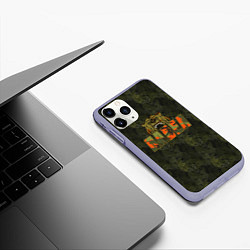 Чехол iPhone 11 Pro матовый Павел камуфляж, цвет: 3D-светло-сиреневый — фото 2