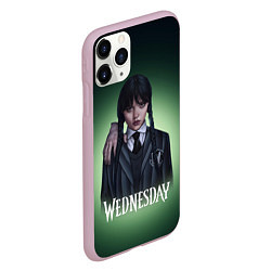 Чехол iPhone 11 Pro матовый Wednesday green, цвет: 3D-розовый — фото 2