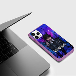Чехол iPhone 11 Pro матовый Wednesday background, цвет: 3D-фиолетовый — фото 2
