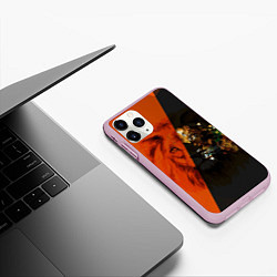 Чехол iPhone 11 Pro матовый Царь всея зверей, цвет: 3D-розовый — фото 2