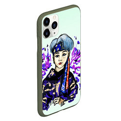 Чехол iPhone 11 Pro матовый Шуга в спортивном, цвет: 3D-темно-зеленый — фото 2